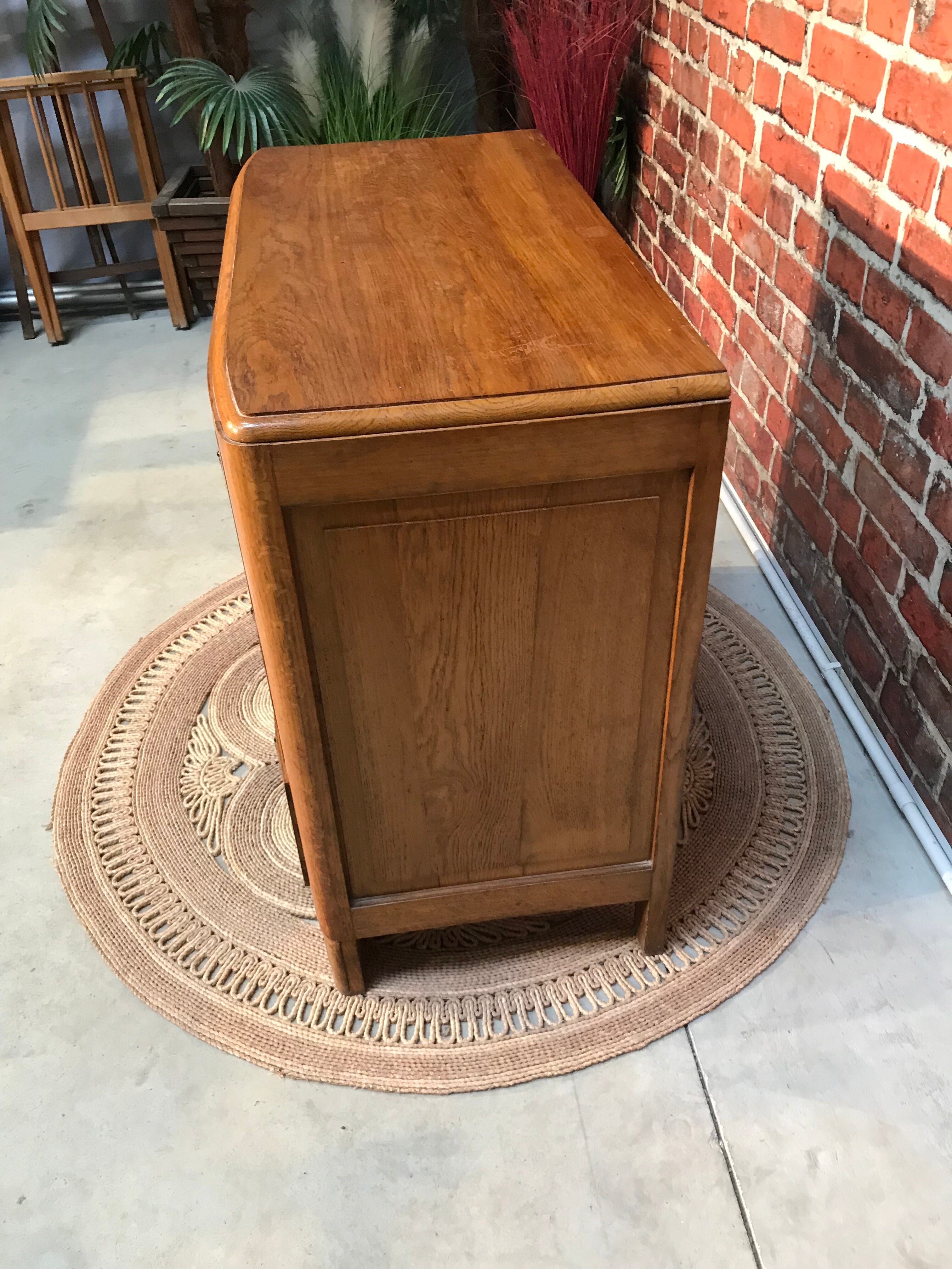 Commode 3 tiroir en bois style art nouveau