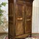 19th-century Breton wardrobe in oak and chestnut.