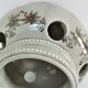 Three Saint-Uze ceramic tealight candle holders, early 20th century