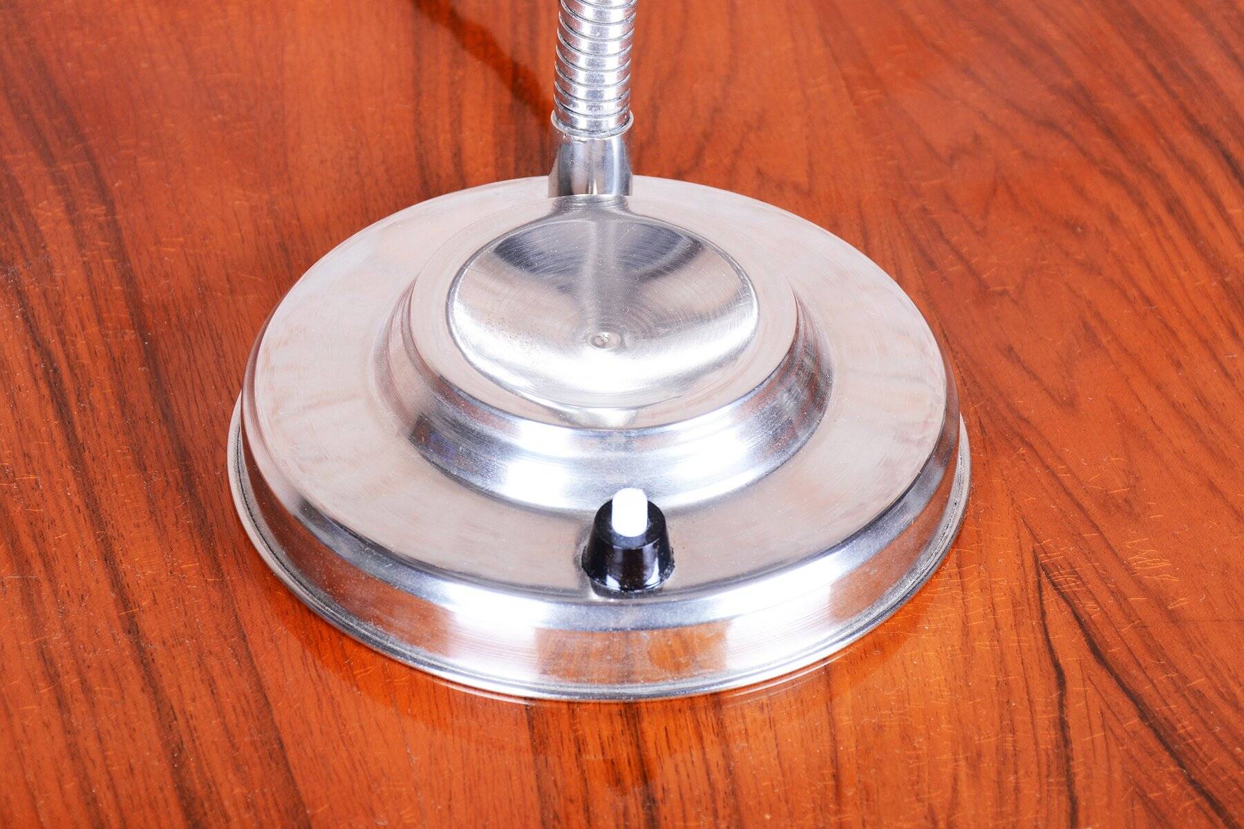 Czech Bauhaus Table Lamp in Chromed Steel and Aluminium by J. Vorel, 1930s