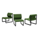 Set of 3 Italian Lounge Chairs by Tecno, Italy, 1980s