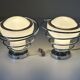 Pair of space age wall lights by Delmas from the 70s