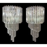 Twister triedro murano glass wall sconce