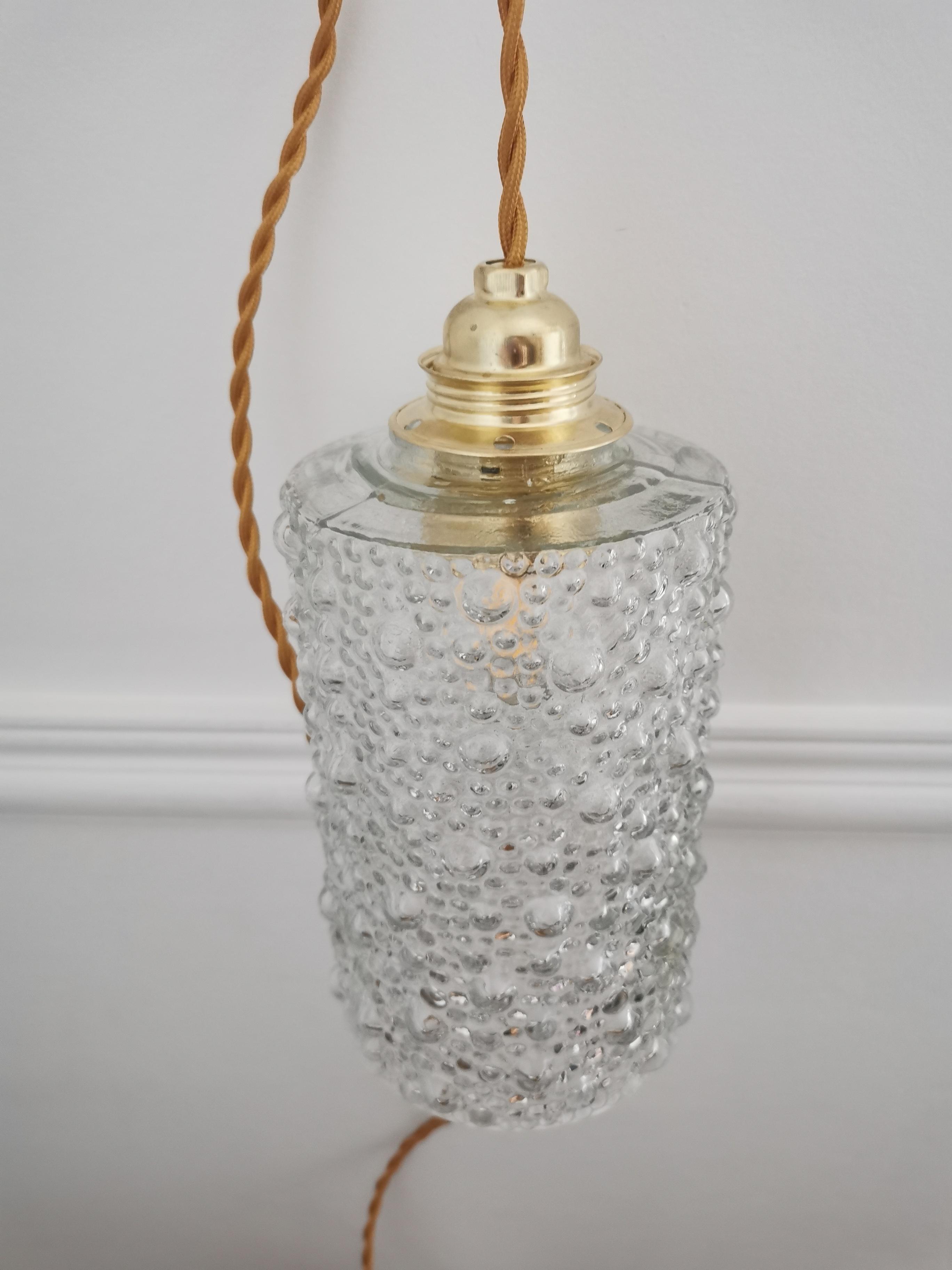 Soaked glass pendant lamp