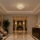 Dubai, Large Size Murano Glass Gold Flush Mount, 1970s