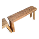 Paire 2 bancs / tabourets bois massif patiné