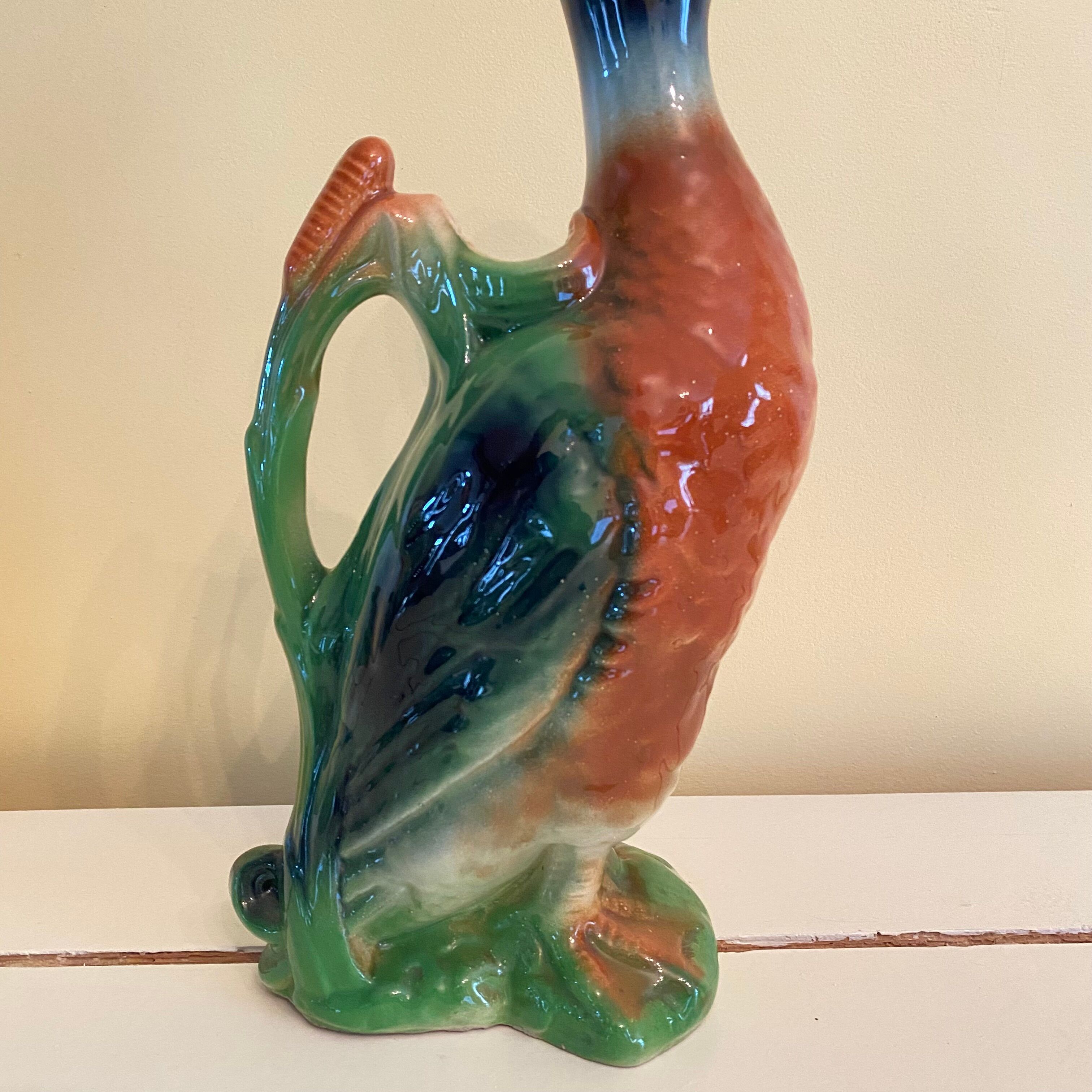 Vintage ceramic duck pitcher