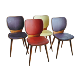 Suite de 4 chaises Baumann par Max Bill