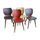 Suite de 4 chaises Baumann par Max Bill