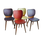 Suite of 4 Baumann chairs by Max Bill