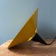 Memphis style yellow pendant light, 1980s