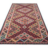 Handmade Vintage Kilim Runner Rug, Geometric Tribal Design 300 × 147 cm