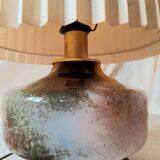 Handmade lamp in brass and Murano glass