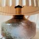 Handmade lamp in brass and Murano glass