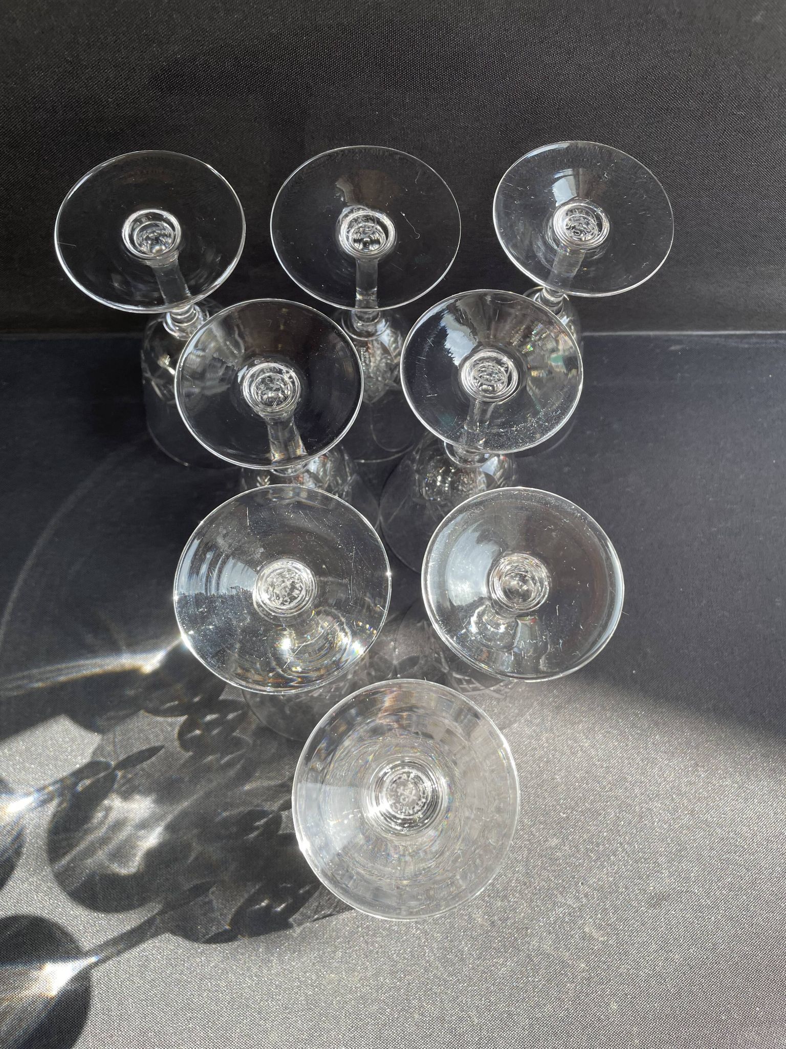 8 wine glasses – Cristallerie de Nancy (1920-1934)