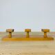 Hook pine three hooks vintage deco chalet