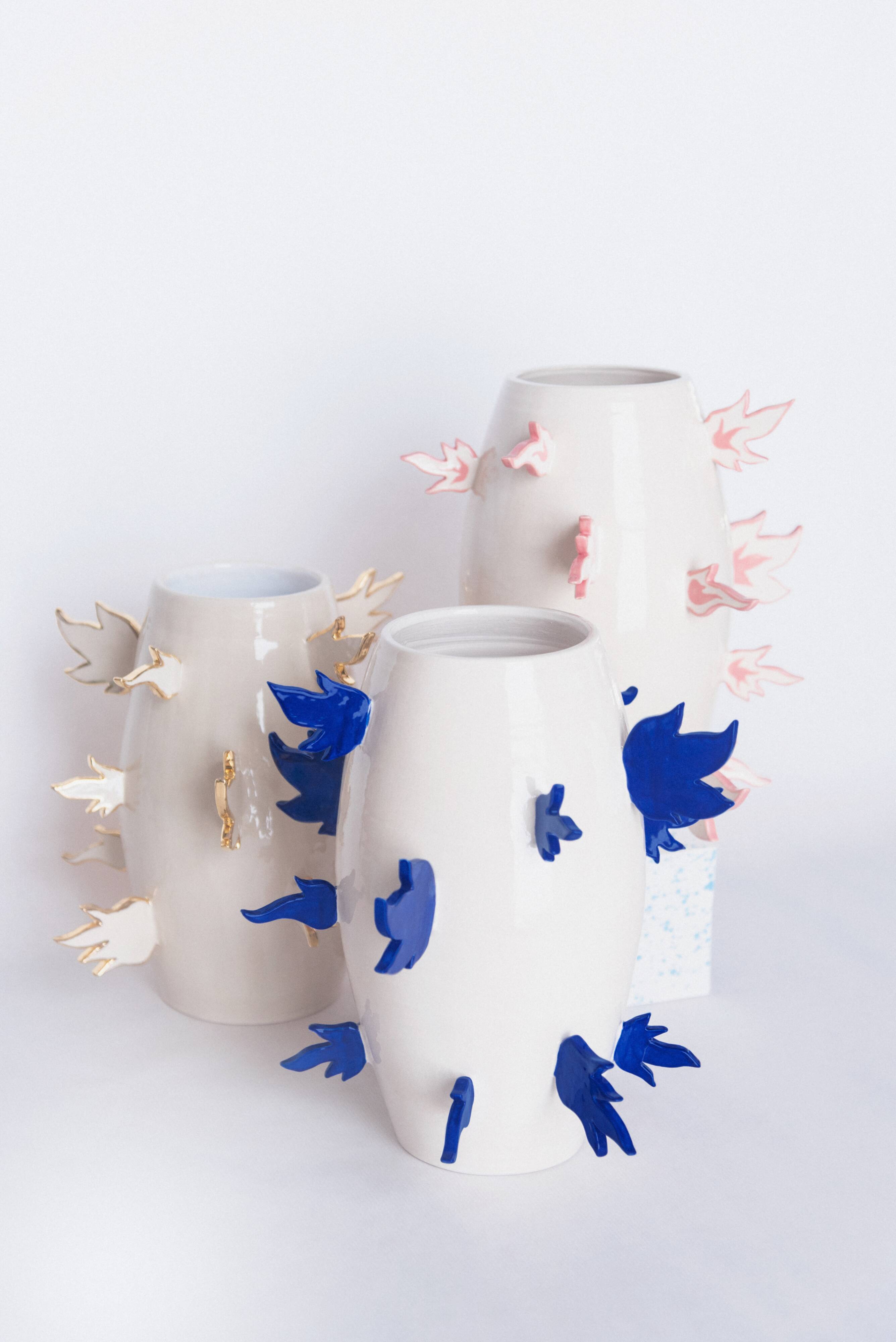 Blue Flame Vase