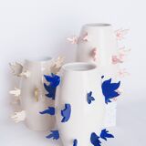 Vase à flamme bleue
