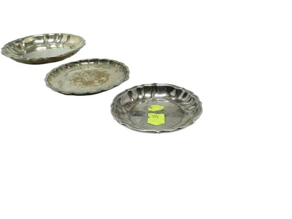Plate AKL, modernism, transparent glass, Hortensja glassware