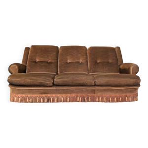 Canapé vintage 3 places - velours
