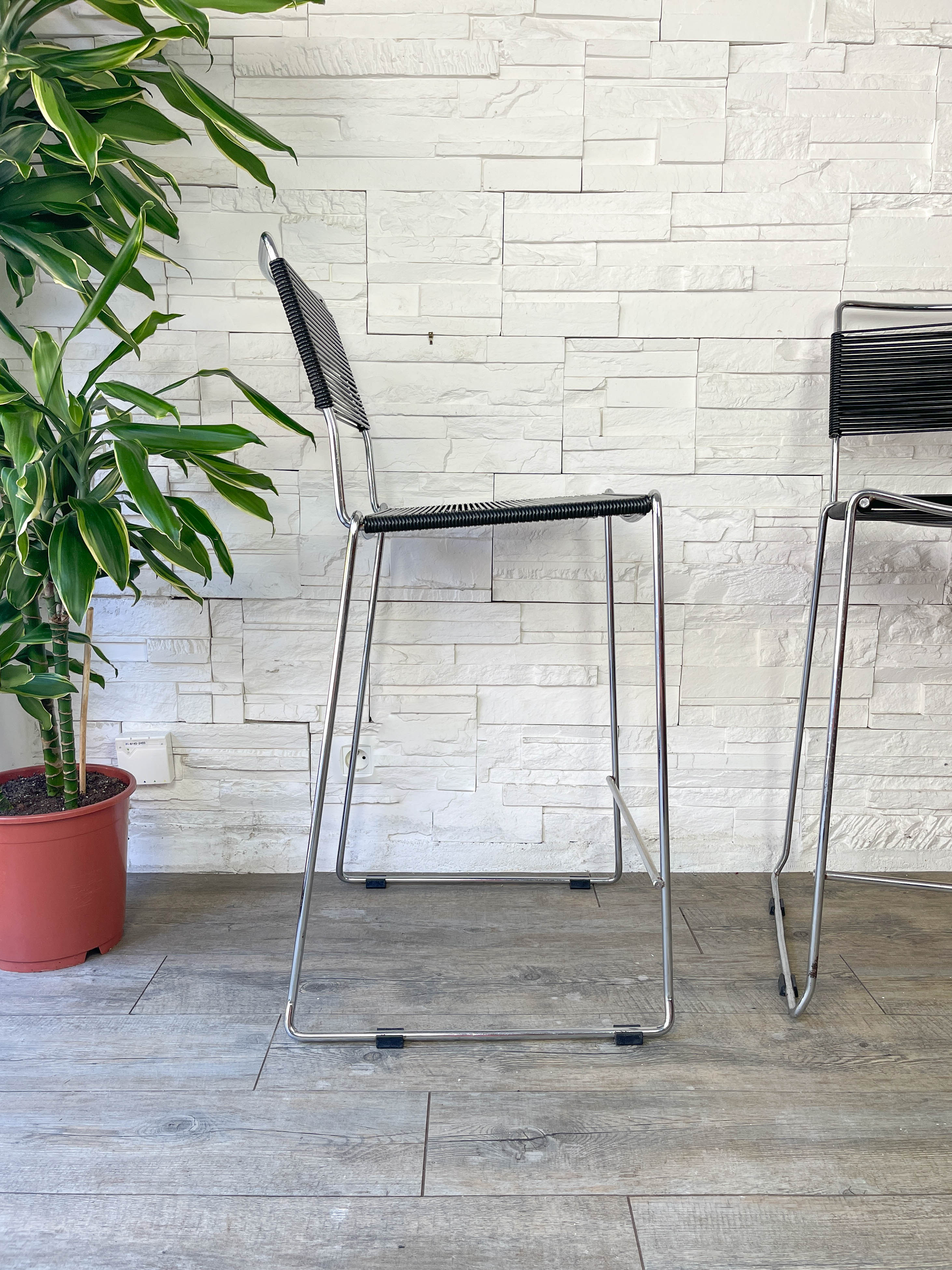 Mid-Century Spaghetti Bar Stools by Giandomenico Belotti for Alias, Italy, 1980s