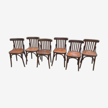 Set de six chaises bistrot