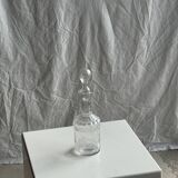 Small glass bottle with vintage round cap H22.5