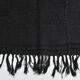 Tapis Kilim rayé gris foncé et noir