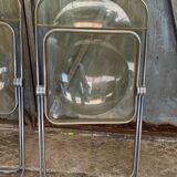 Pair of Yellow Plia Chairs Giancarlo Piretti Castelli Vintage