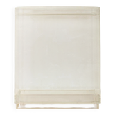 Commode minimaliste des années 1980, en verre acrylique, pièce unique.