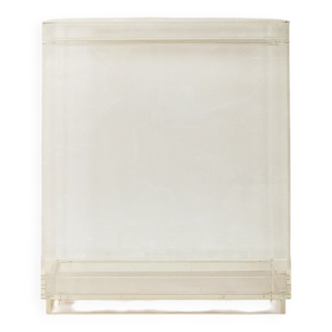 Minimalist chest of drawers from the 1980s, acrylic glass, unique piece