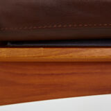 Danish leather sofa set by Arne Wahl Iversen for Komfort