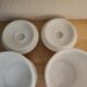 Pots en verre opale
