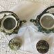 Vintage ceramic teapots barbotine style