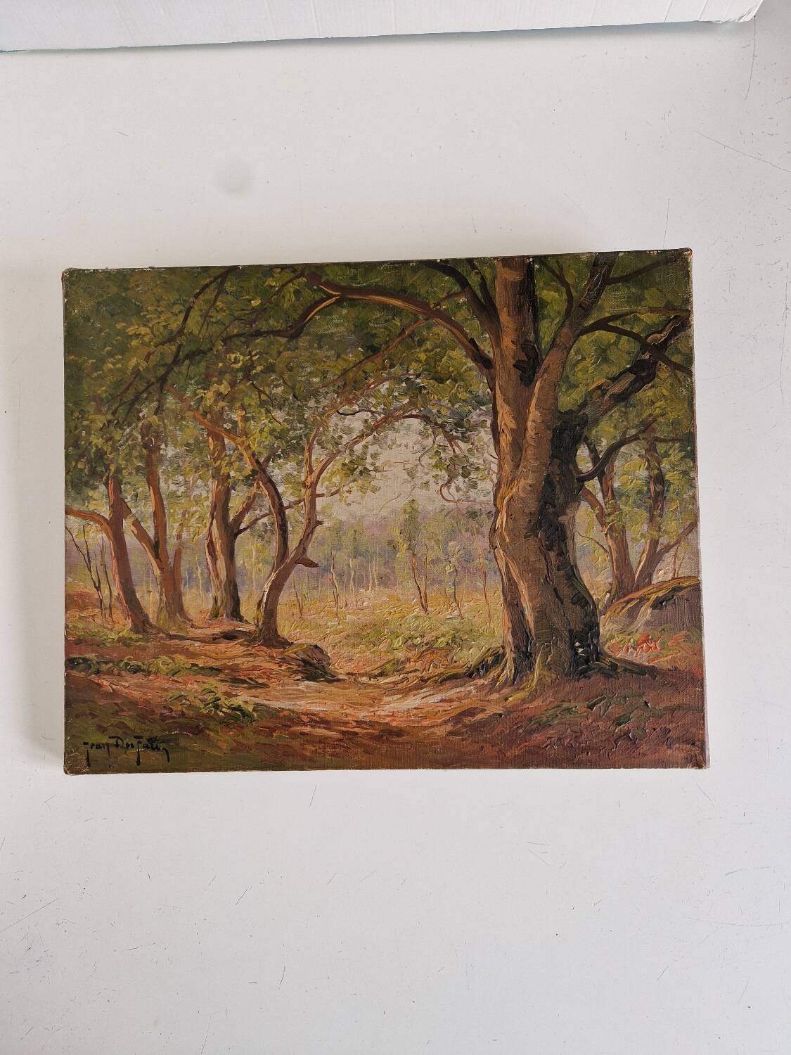 Old 19th century painting signed Jean Dufau