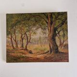 Tableau signé Jean Dufau, XIXème s.