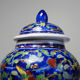 2 pots à gingembre vintage en porcelaine de Chine émaillée