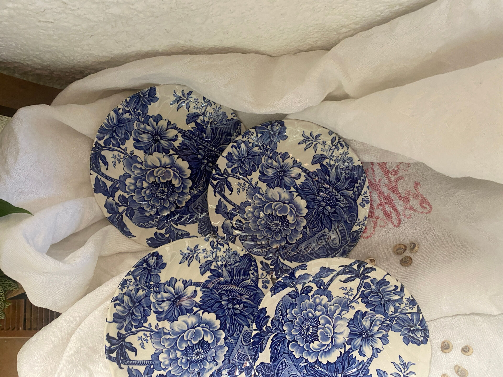 Set of 4 bowls in Royal Crownford Burleigh ironstone.