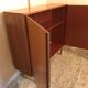 Buffet sur pieds placage de noyer blond