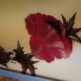 Floral tray signed Elge