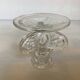 Bougeoirs fleurs ailes de papillon verre moulé