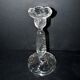 Portieux candlestick draped in moulded glass h22cm