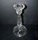 Portieux candlestick draped in moulded glass h22cm