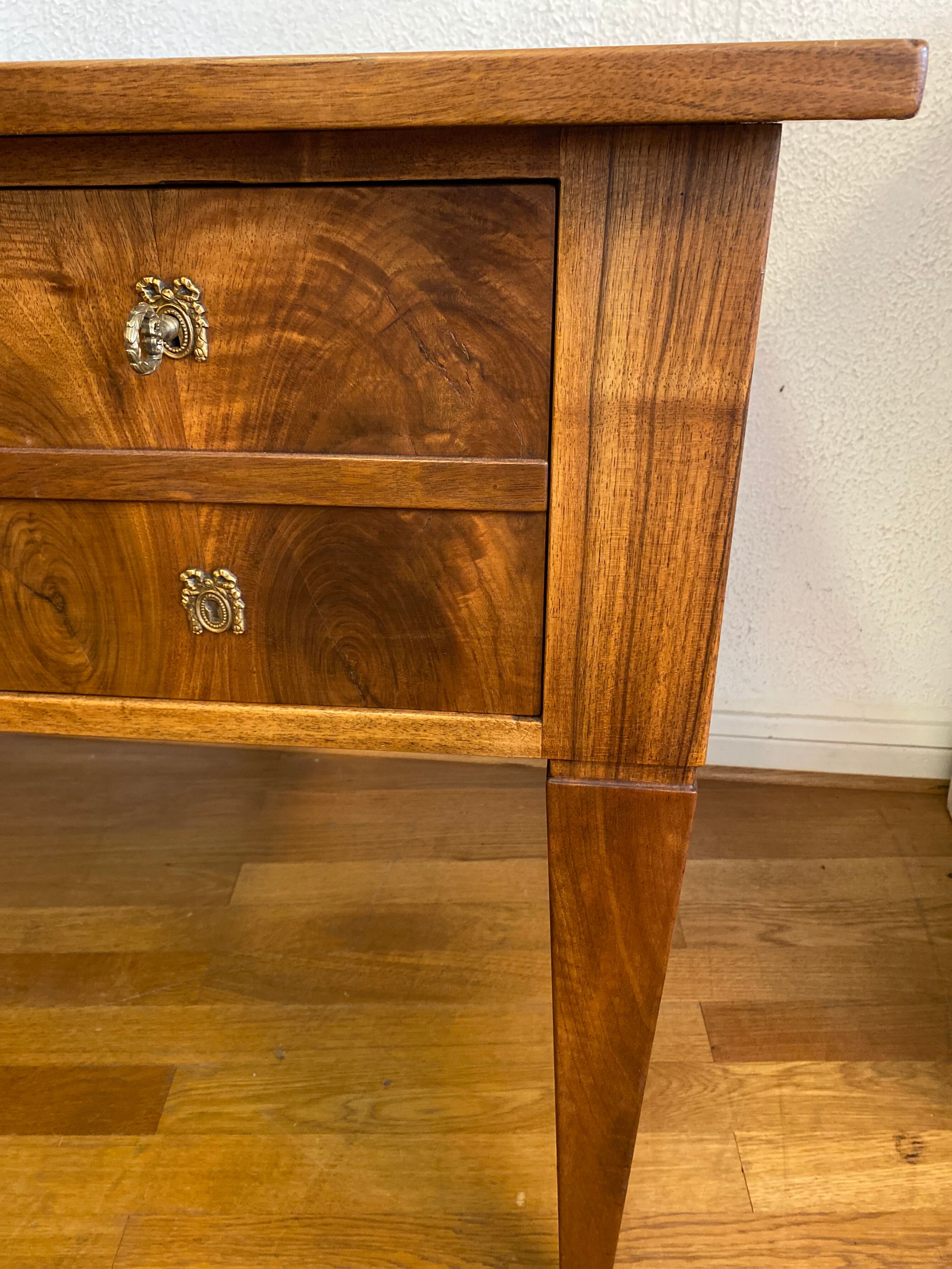 Bureau Louis Philippe en acajou blond