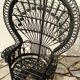 Fauteuil Emmanuelle peacock rotin