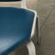 Stackable vintage leather dining chairs from the German space age by Fröscher, 1970s, set of 2.