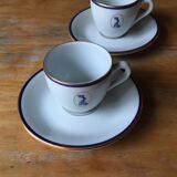 Set of 2 vintage Bernardaud coffee cups