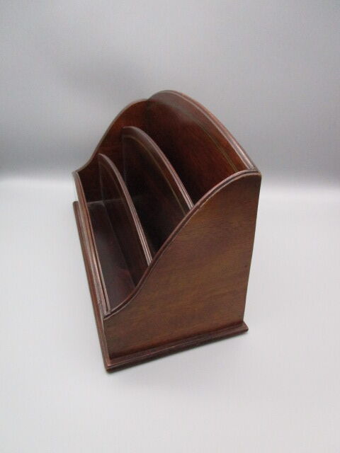Old brass wood-branding mail holder