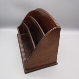 Old brass wood-branding mail holder