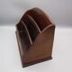 Old brass wood-branding mail holder